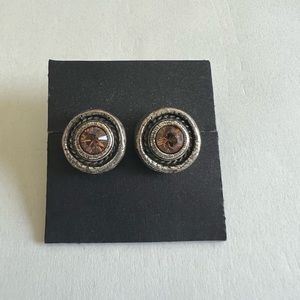 Patricia Locke Silver Stud Earrings